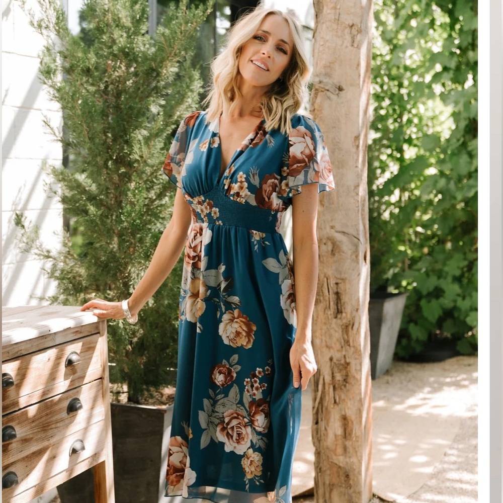 Baltic Born Floral Midi Dress